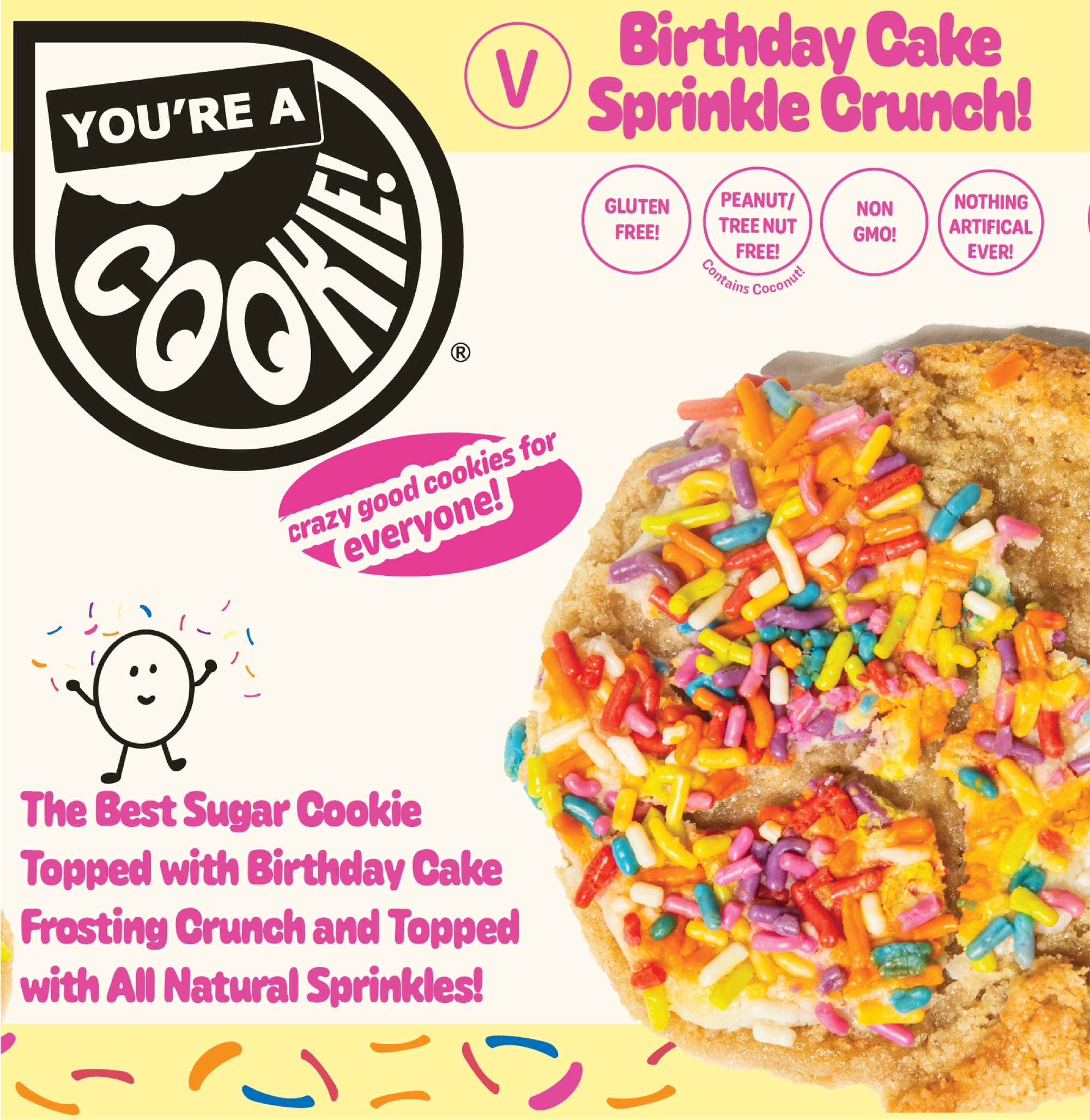 Vegan Sprinkle Birthday Cake Crunch - Full Dozen